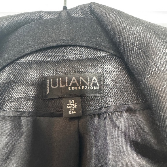 Juliana Women’s Front Zip Crocodile Pattern Vest Jacket, Sz 14 - Picture 5 of 9